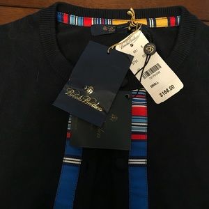 Brooks Brothers ribbon placket spring sweater $168